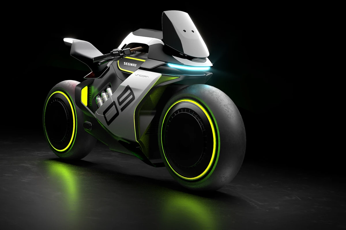 The outrageous Segway Apex H2 - a hydrogen-hybrid sports motorcycle