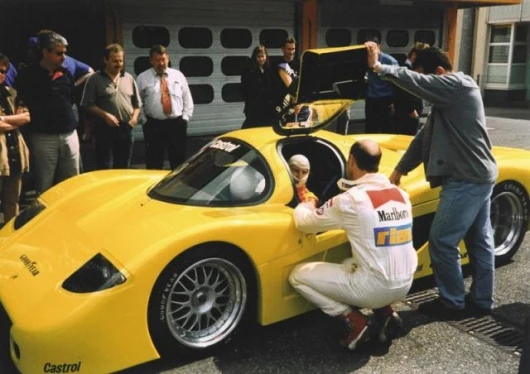 Putting the Leblanc Caroline through its paces at the Hockenheim circuit in Germany