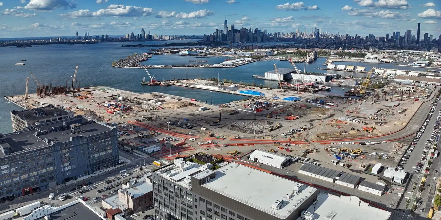 The South Brooklyn Marine Terminal being reworked for wind turbine construction