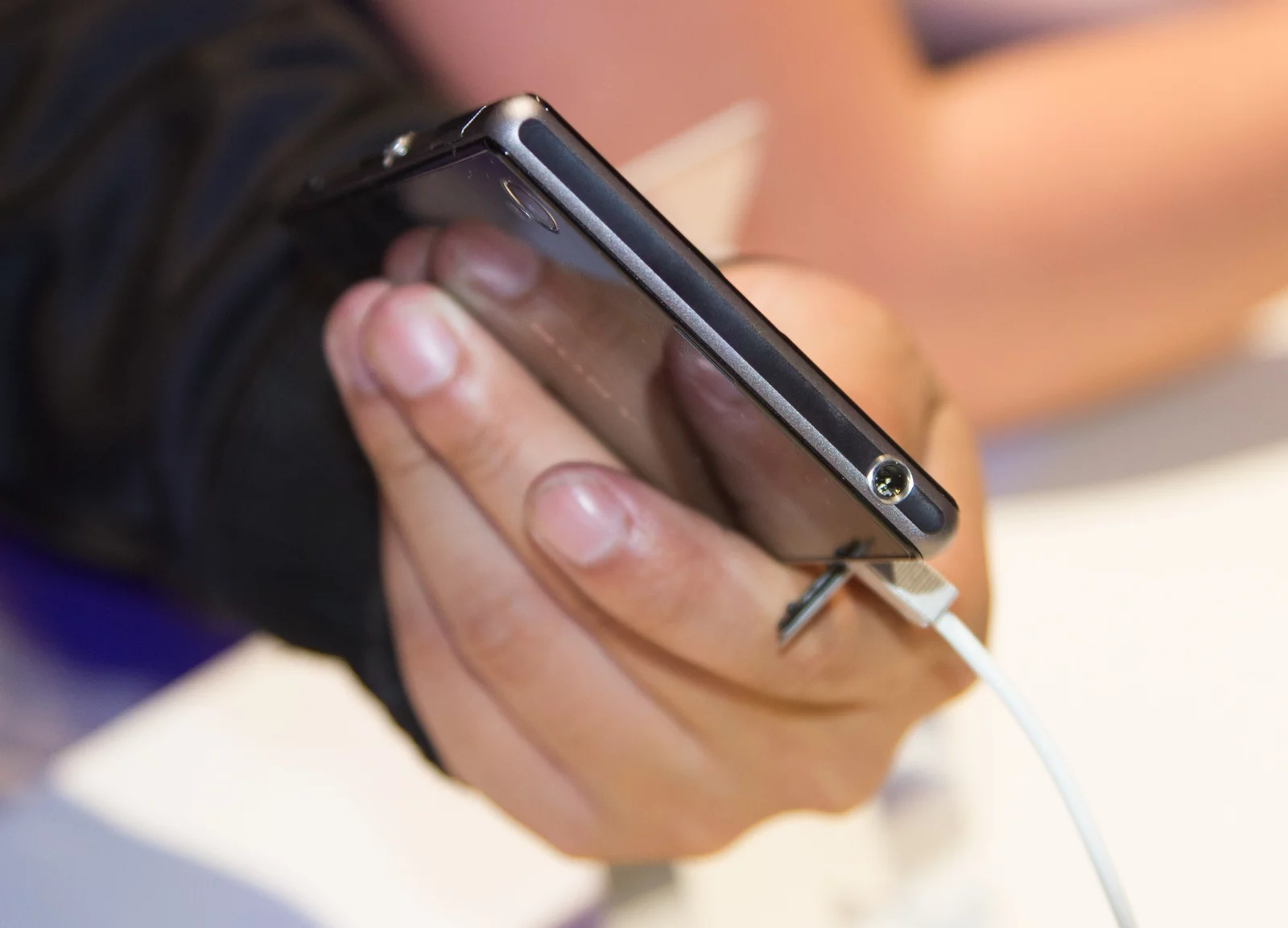 A top view of the Sony Xperia Z1