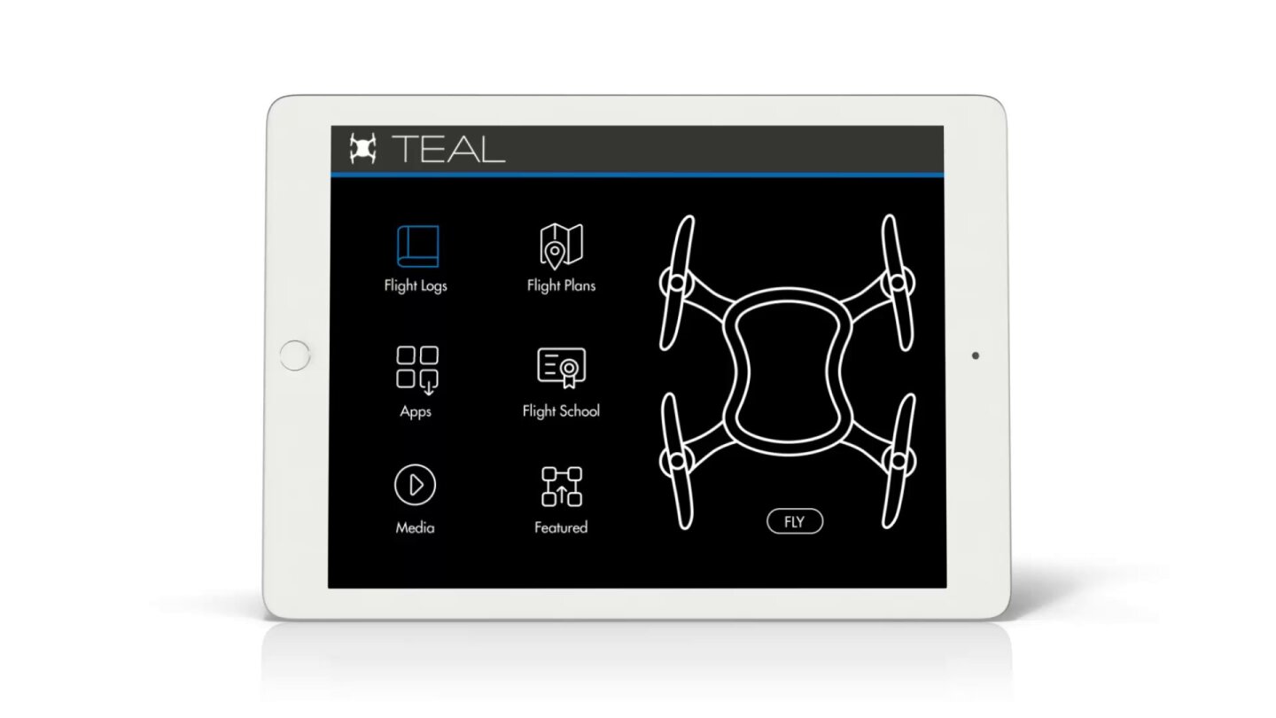 Teal: mockup of the initial flight app