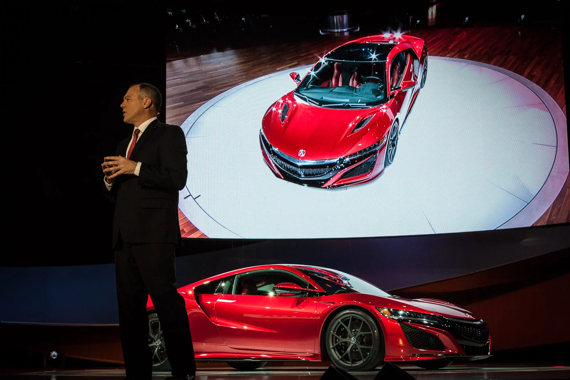 The production spec Acura NSX Version 2.0