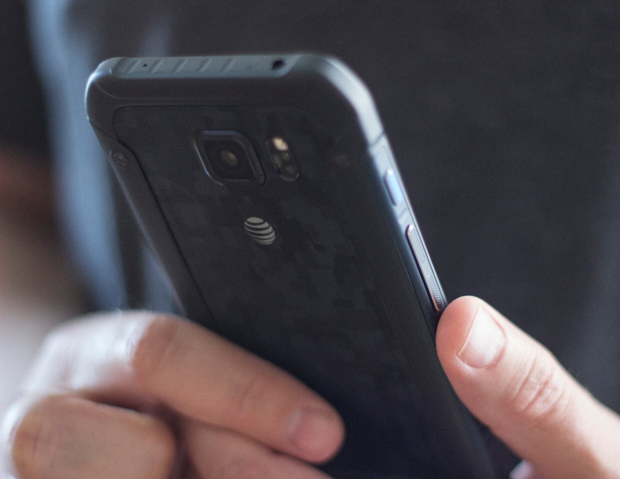 The Galaxy S6 Active is bulkier than the regular GS6, but not to an alarming degre