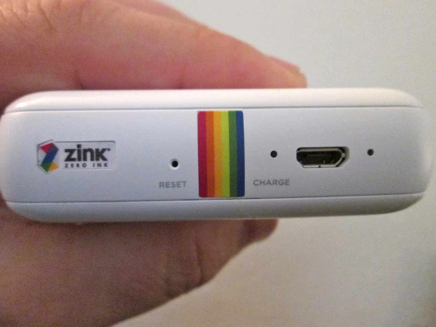 The Polaroid Zip uses a USB charger