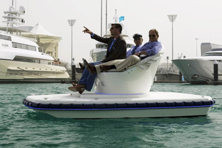 The appropriately named "sofa boat"