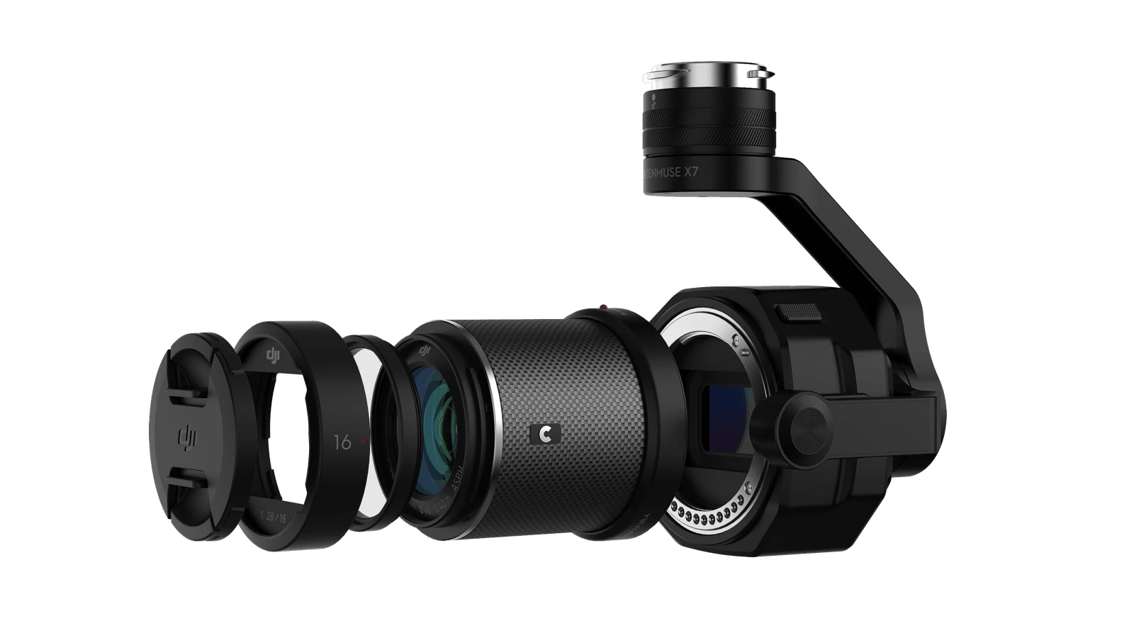 The Zenmuse X7 camera is comes with its own special mounting system for a DJI Inspire 2 drone, and is designed to work specifically with that particular aircraft