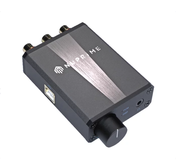 NuPrime's USB-powered, high resolution, portable DAC and headphone amp, the uDSD