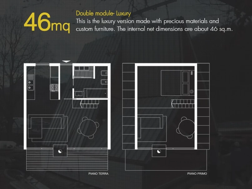 M.A.Di double house floor plan