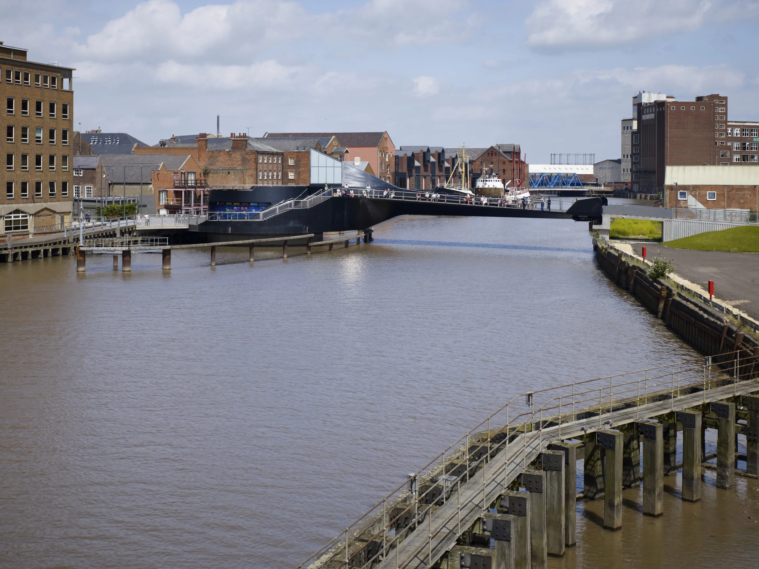 Photo showing the rotation of the bridge (Photo: Timothy Soar)
