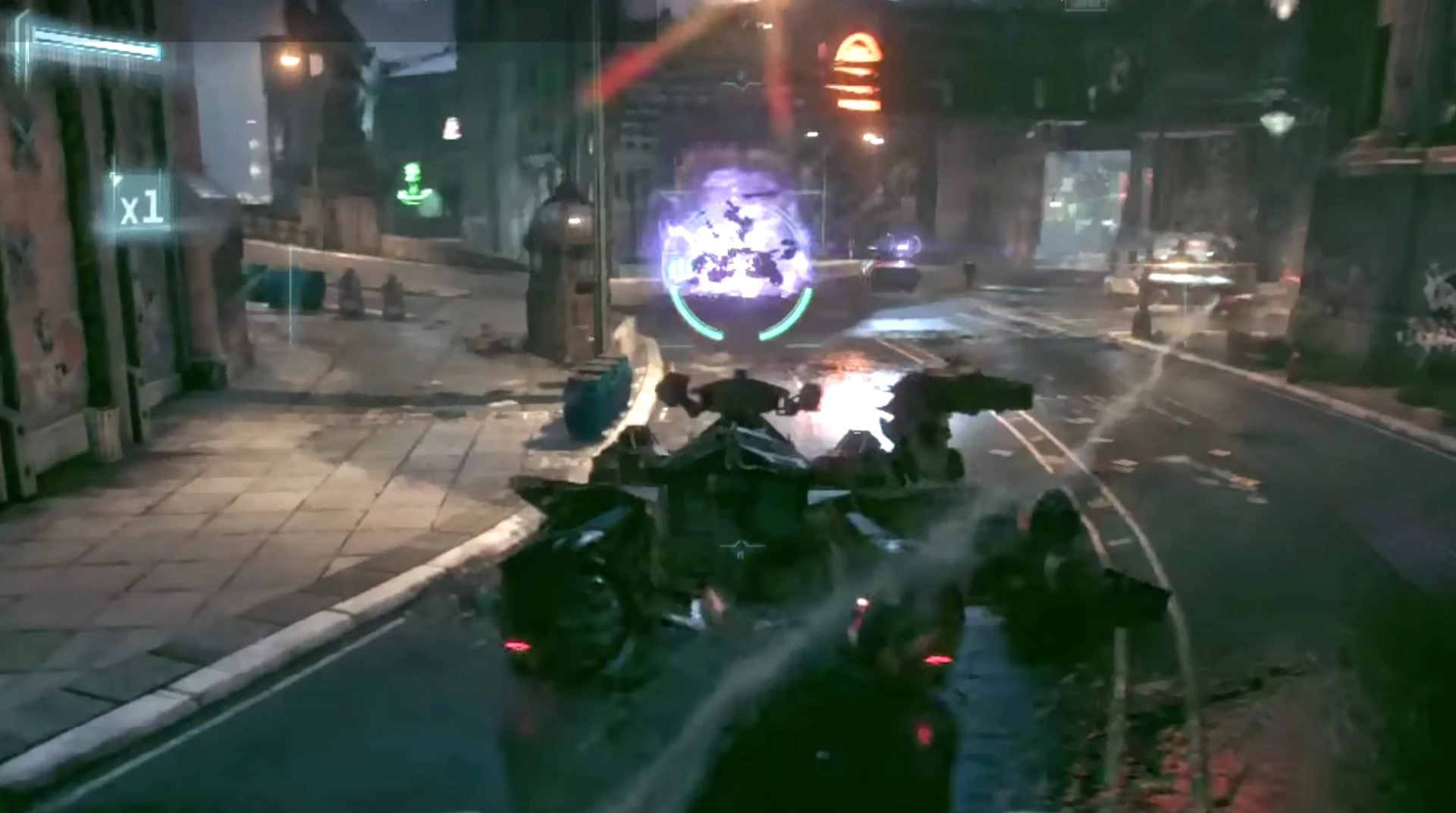 One of the over-the-top, missile-laden, source-material-betraying tank battles, which are far too prevalent in Arkham Knight