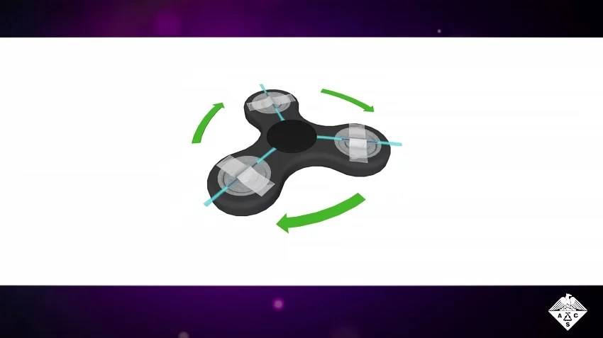 The scientists placed human blood samples in three small tubes, sealed the ends of those tubes, then taped them to each of the three lobes of a spinner