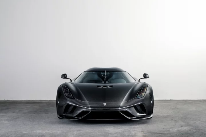 Koenigsegg's KNC Regera features unpainted carbon body panels that have had even the epoxy polished off them