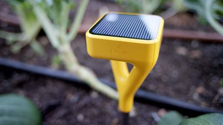 The Edyn smart garden system monitors the moisture, light, humidity, temperature and soil nutrients of your plants, and gives gardening advice