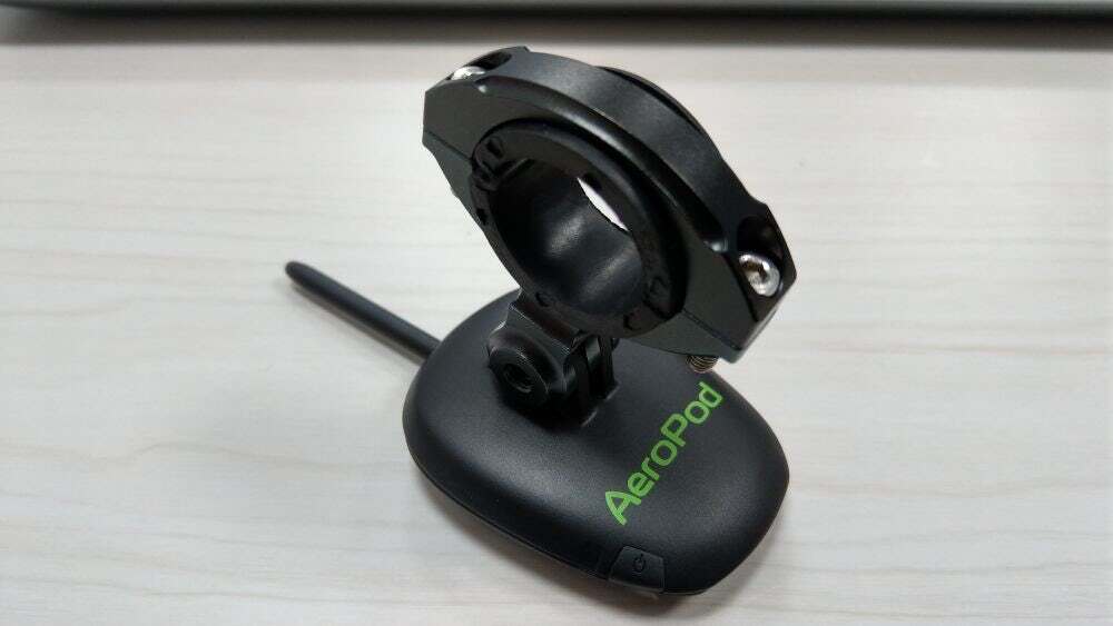 The AeroPod is claimed to calculate riders' coefficient of drag times frontal surface area, or CdA