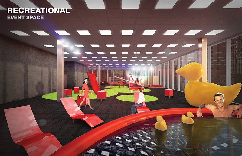 Artist's concept of a recreational area