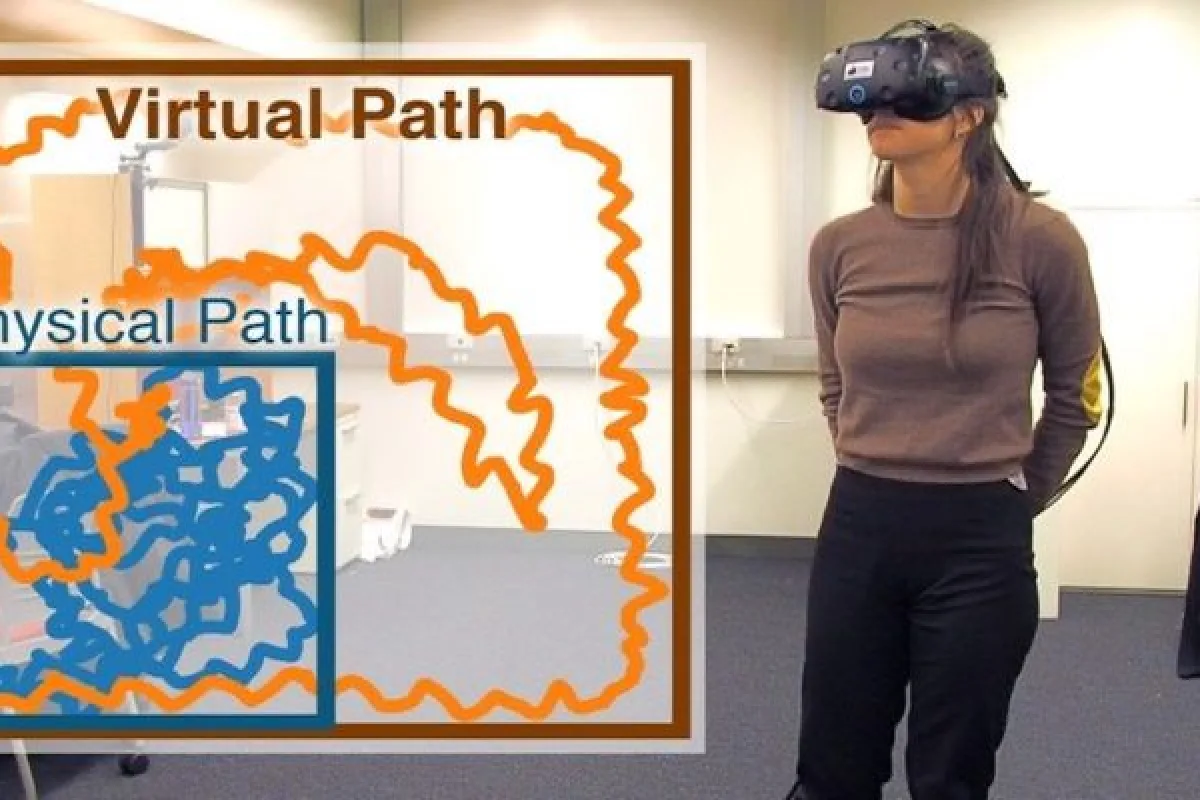 Computer scientists have developed a way to trick VR users into walking around in circles without realizing it, giving them the impression of walking through VR environments that are much larger than the real-world room