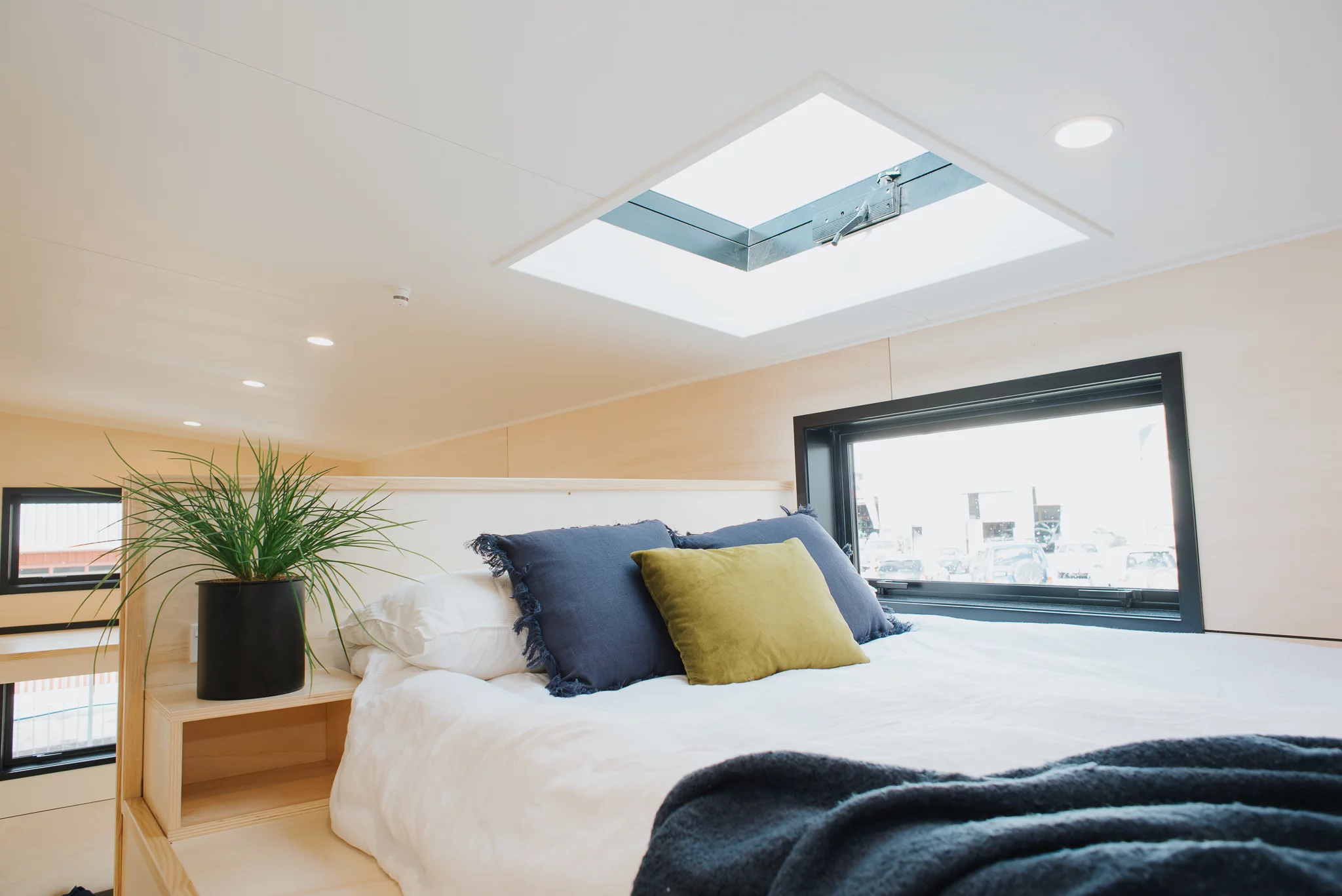 The Daisy Vera Tiny House is topped by a skylight