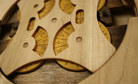 Each page is made of laser cut wood, and users can assemble their own copy