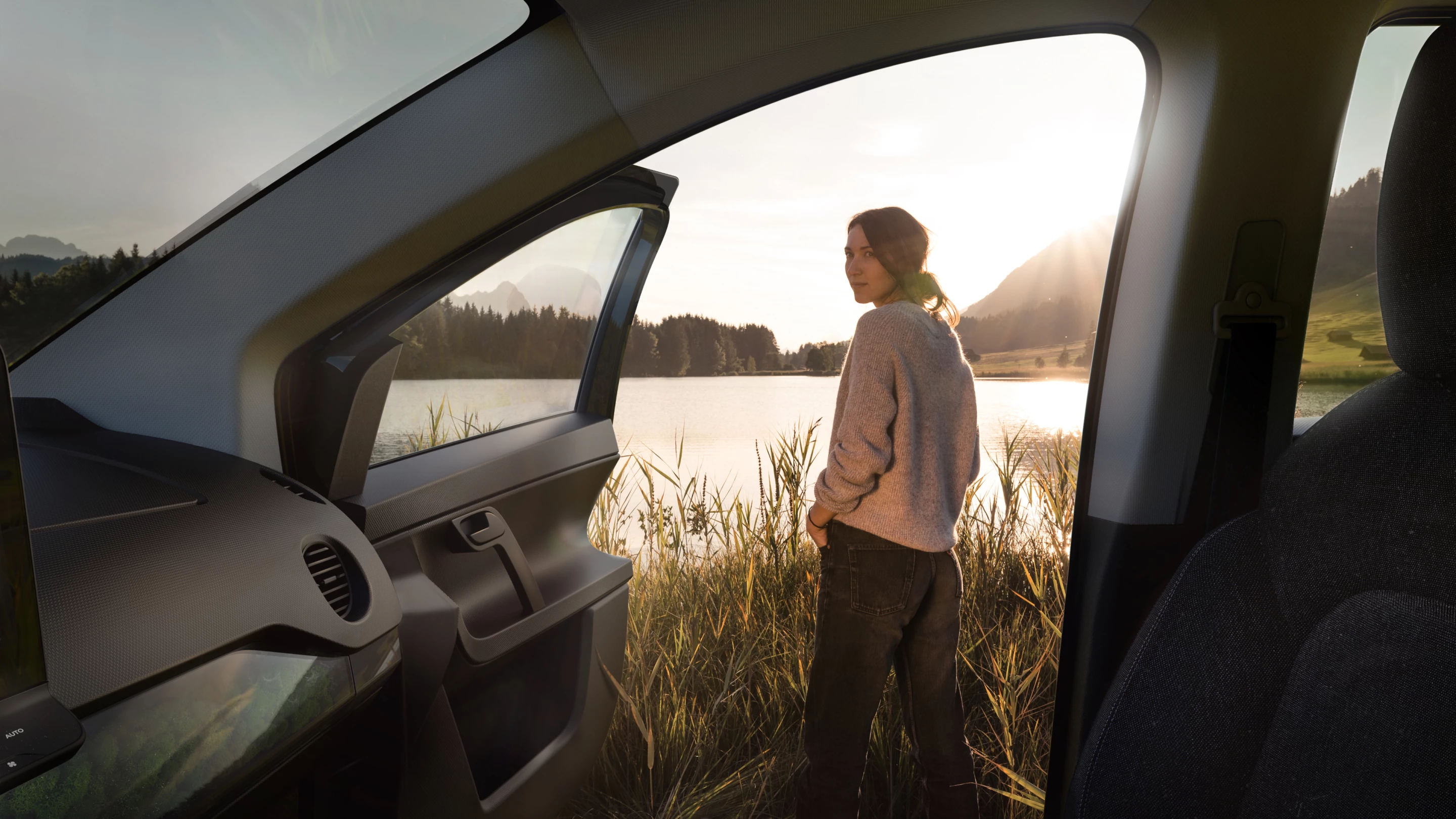 Sono Motors says that the interior of the Sion family electric has everything you need, nothing you don't