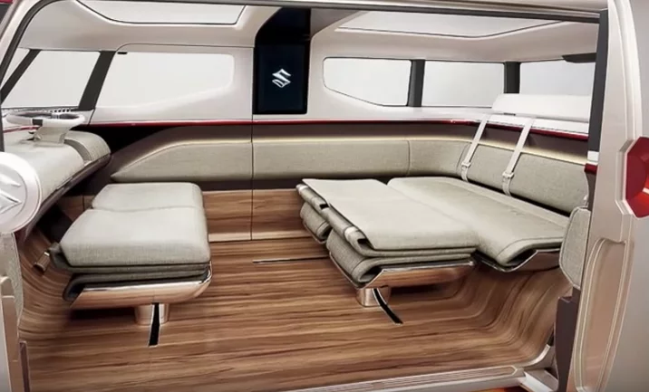 The Air Triser's seats can be rearranged to relaxation mode ...