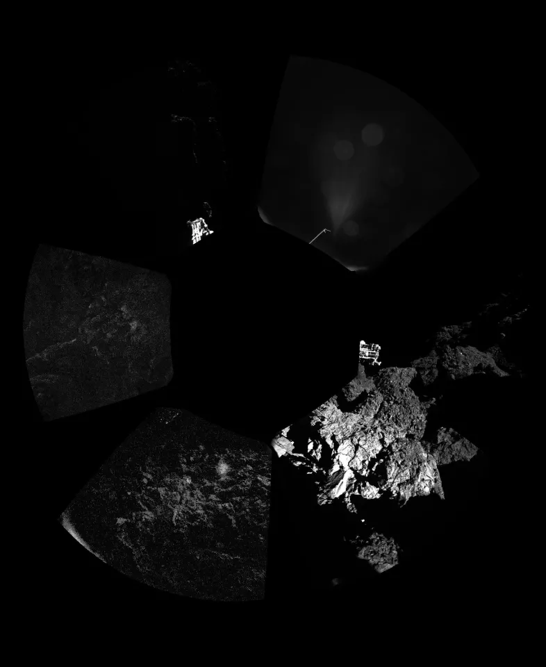 Panorama of Philae landing site (Image; ESA)