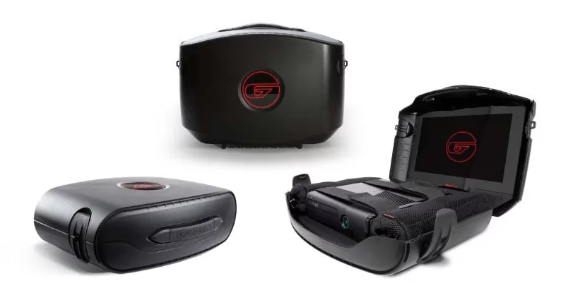 The GAEMS G155 hard shell case is designed to prevent damage from minor bumps and scrapes, while a foam base and straps keep an Xbox 360 or PS3 Slim firmly in place