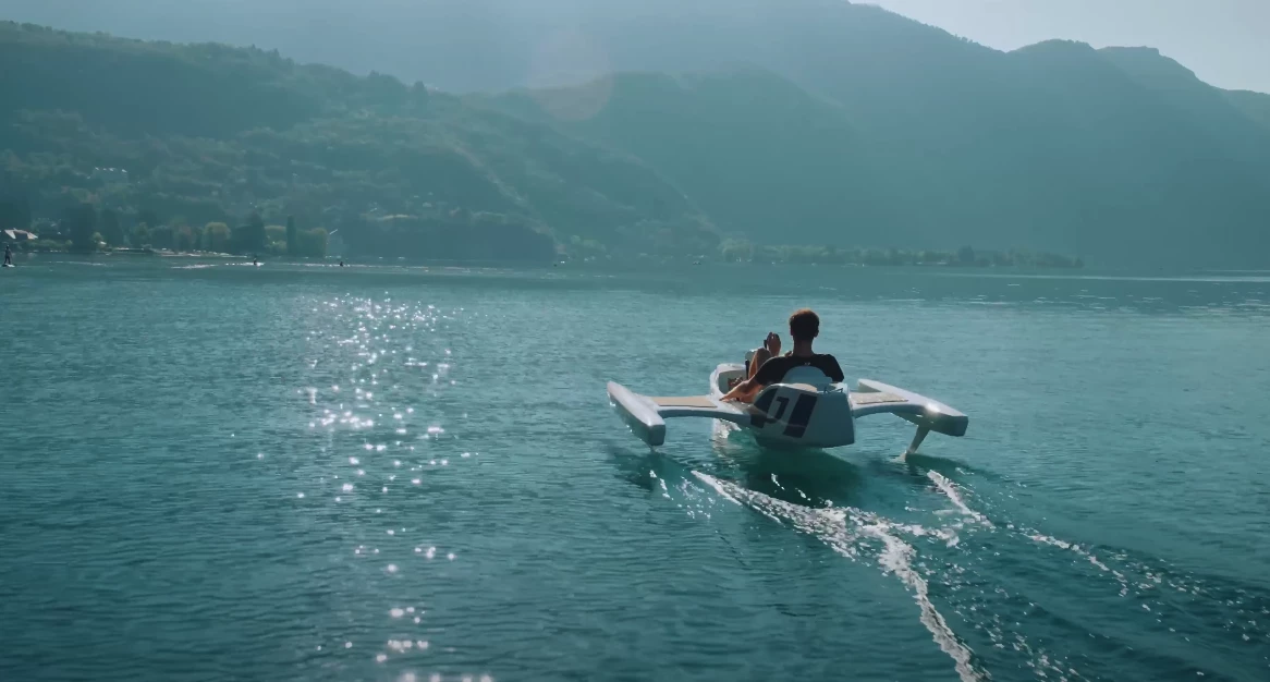 The new E-Jetcycle out on the water