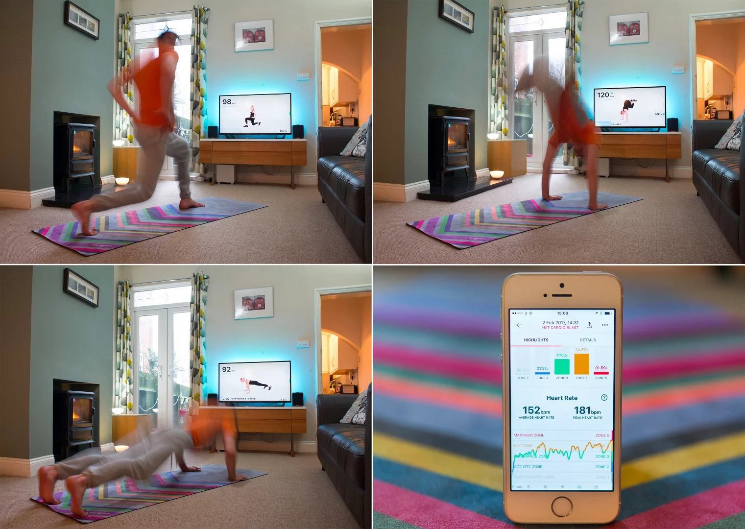 We try out the HIIT workouts of the Moov HR Sweat