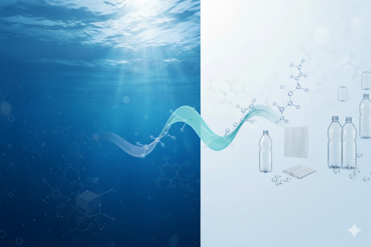 Ocean CO2 becomes sustainable plastic, thanks to modified microbes