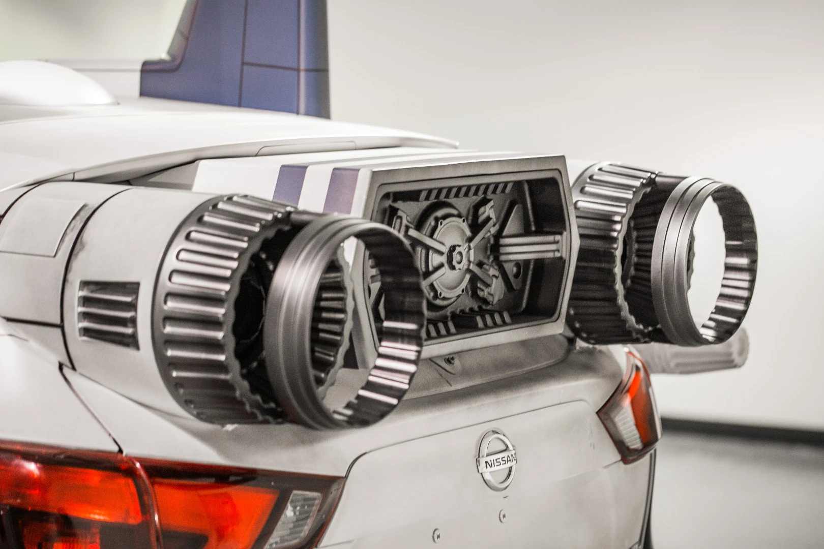 The Nissan Rogue Sport done up as an A-wing rebel fighter