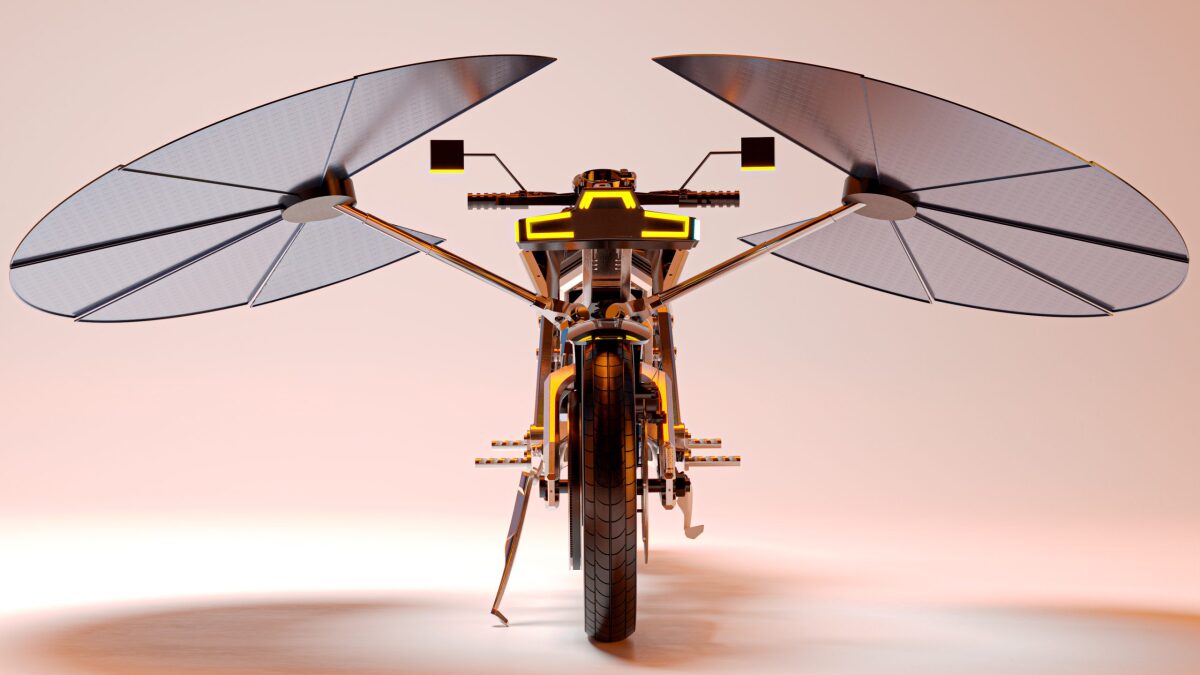 The world's first self-charging solar motorcycle is here – as a concept