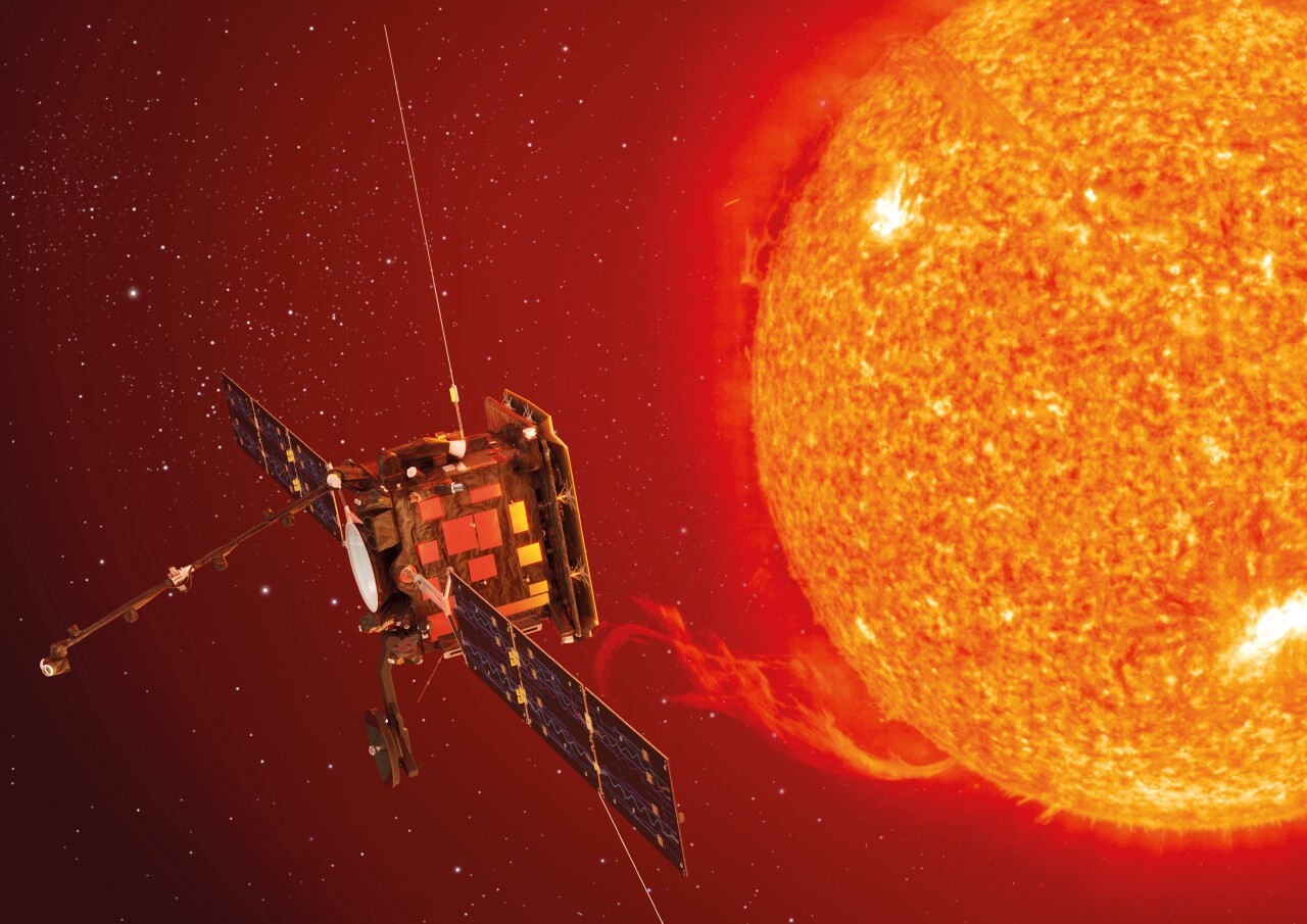 A rendering of the Solar Orbiter, which will study the Sun up close