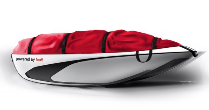 The Audi-designed Pole2Pole sled