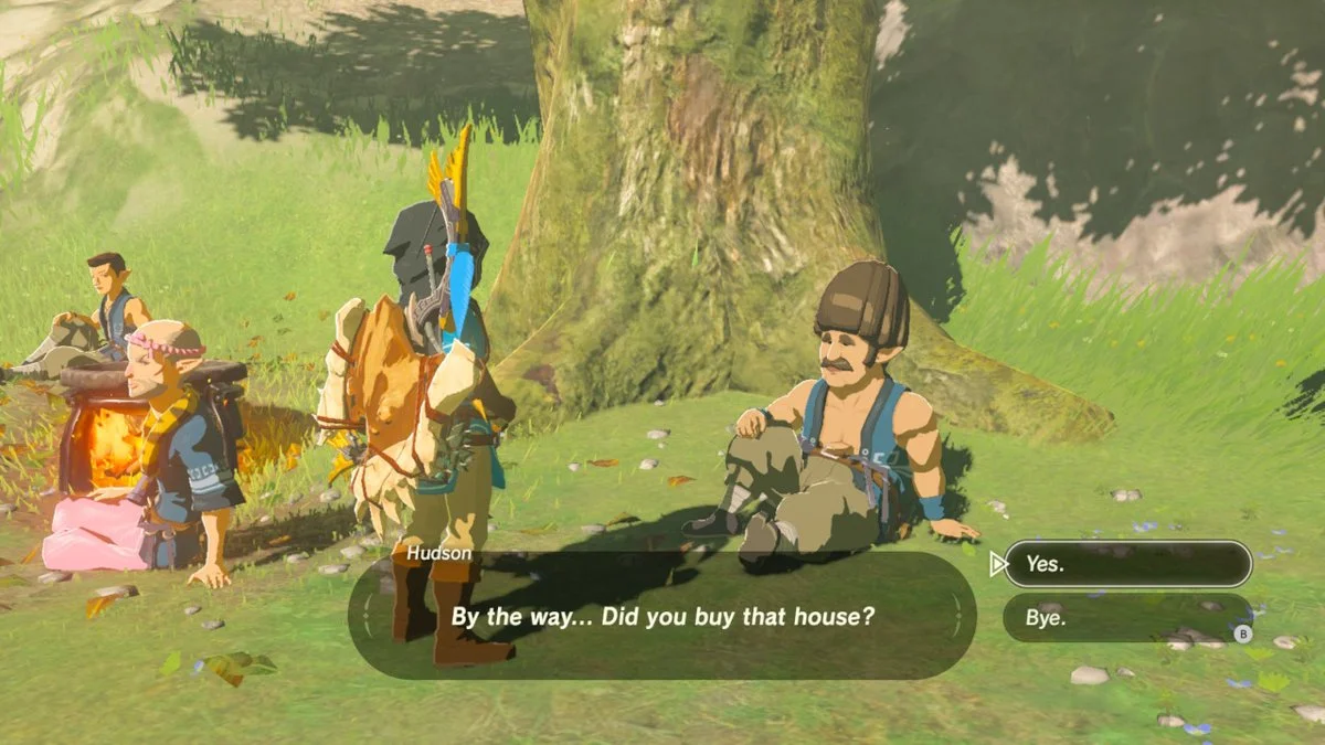 Chat to Hudson to start a massive side-quest.