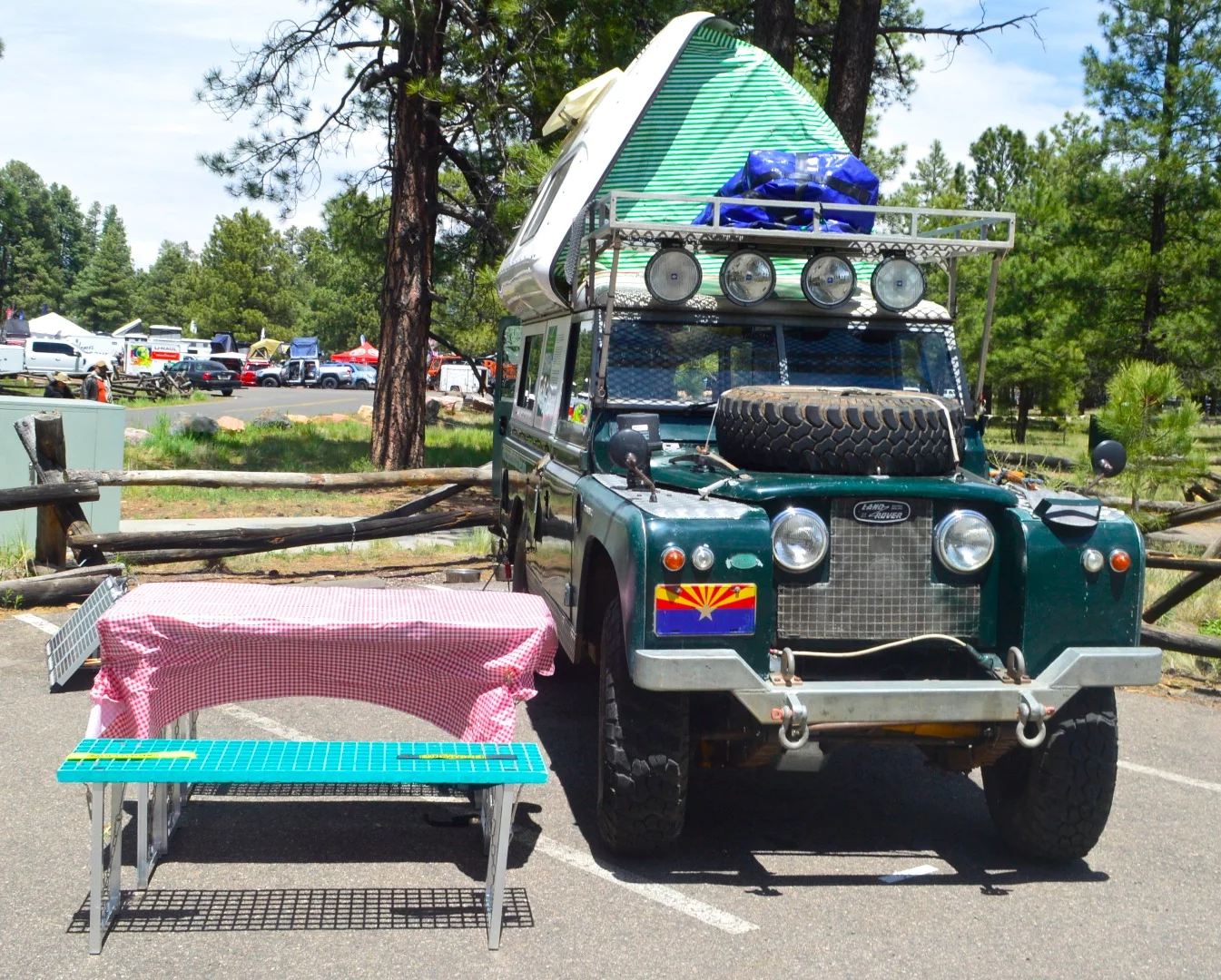 Special exhibition Land Rovers at Overland Expo West 2017
