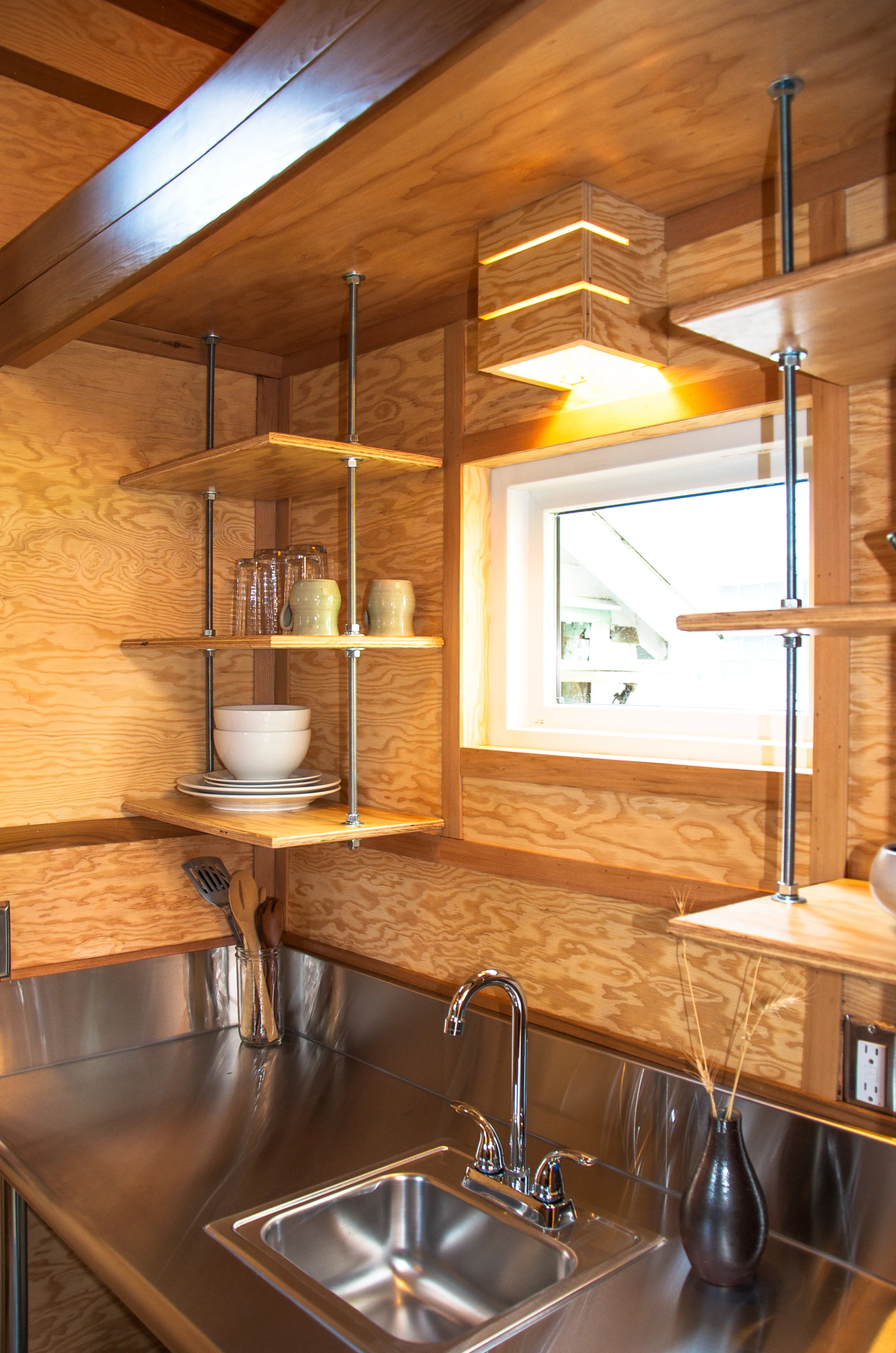 Salsa Box features a snug kitchenette (Photo: Shelter Wise)