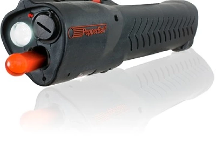 Sliding the safety forward activates the laser targeting on the FlashLauncher, which allows users to accurately fire within a 30-foot range