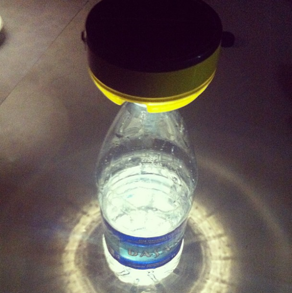 Bottle becomes lantern