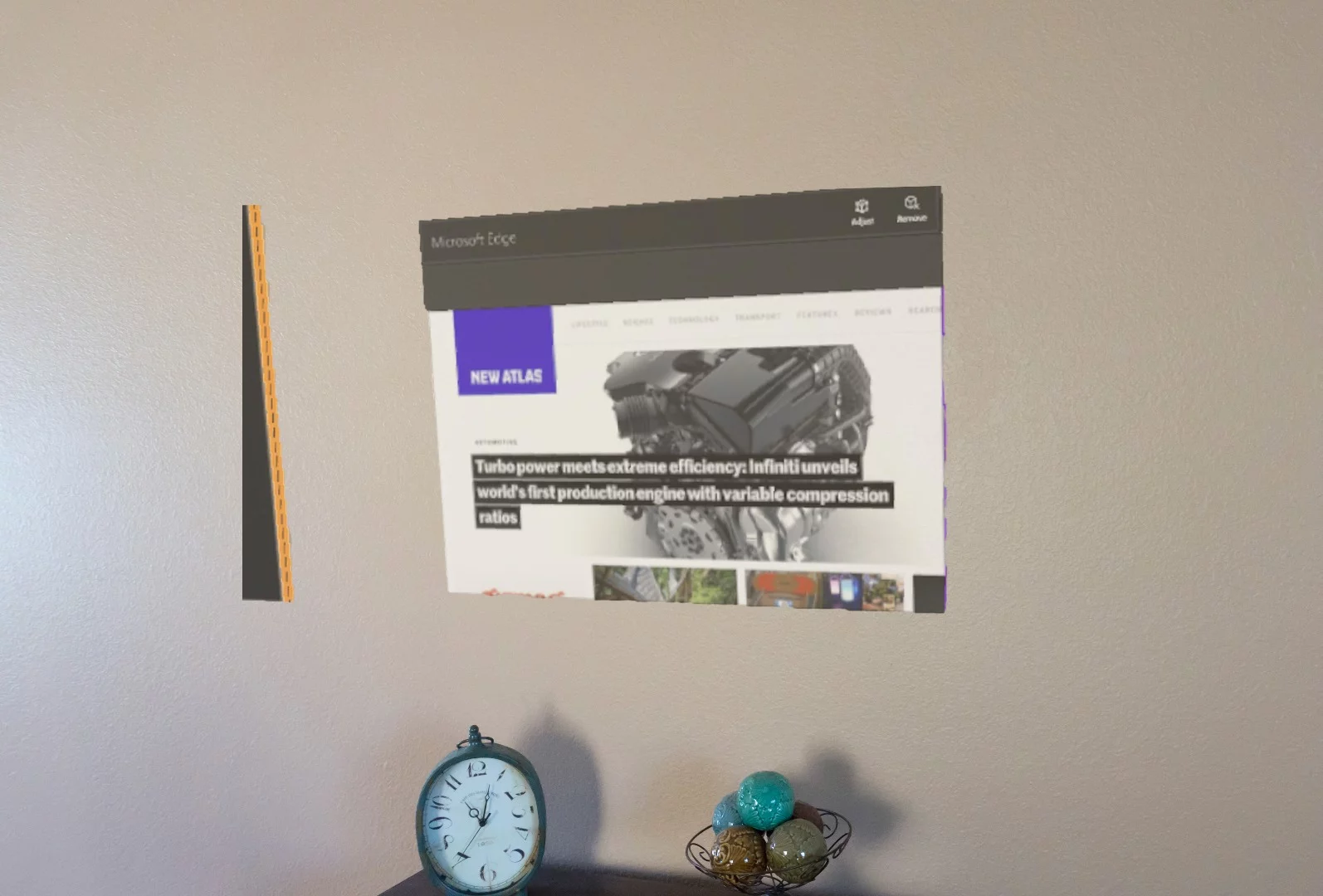 And how it would look if you looked up and took a step forward