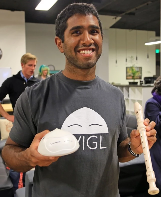Vivek Mano with Wigl and recorder