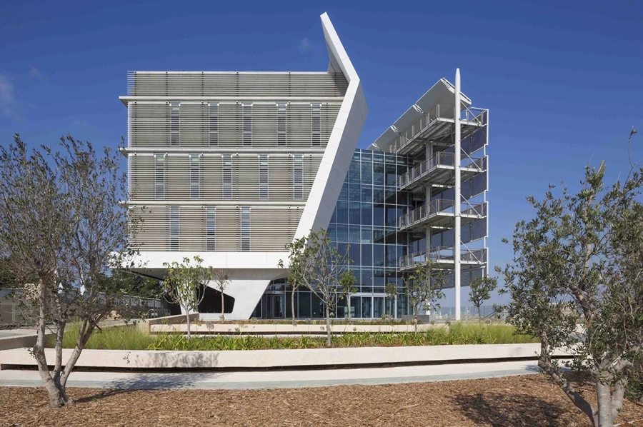 The PSES building was designed to be a "living laboratory" – a demonstrative educational platform in itself (Photo: Shai Epstein)