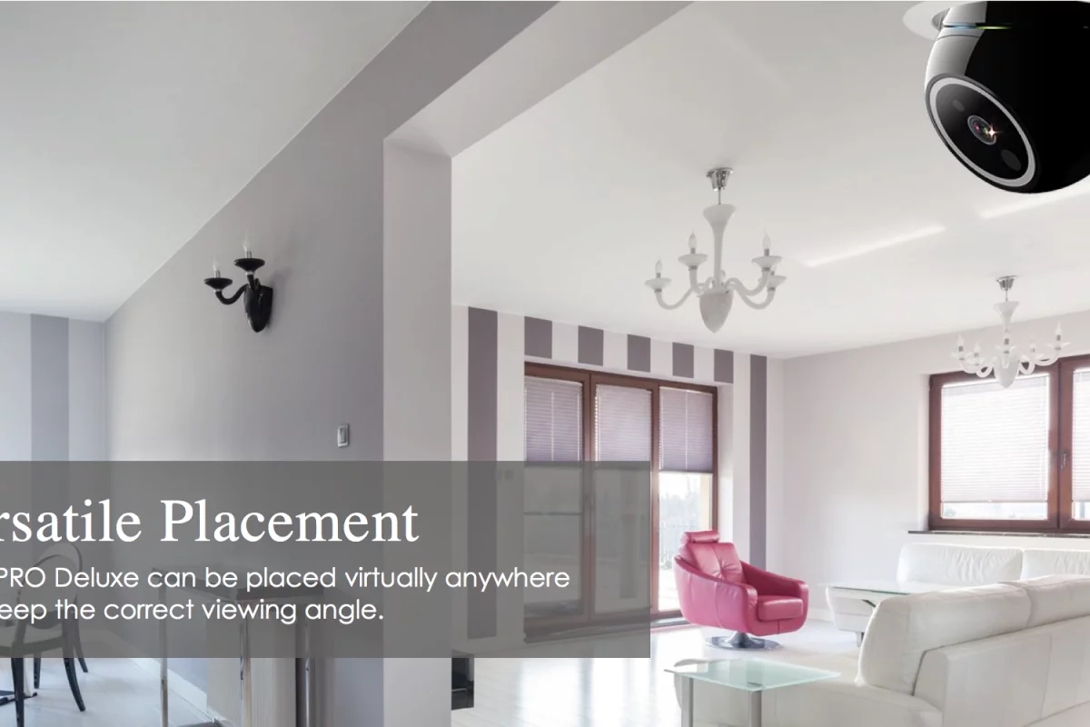 The iCamPro Deluxe installs in any standard E26/E27 light bulb socket, which also powers the device