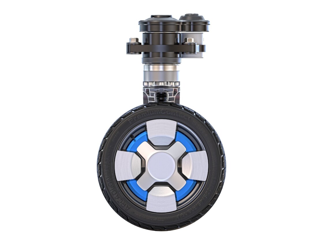 Protean's allinone drive, suspension and steering modules spin 360