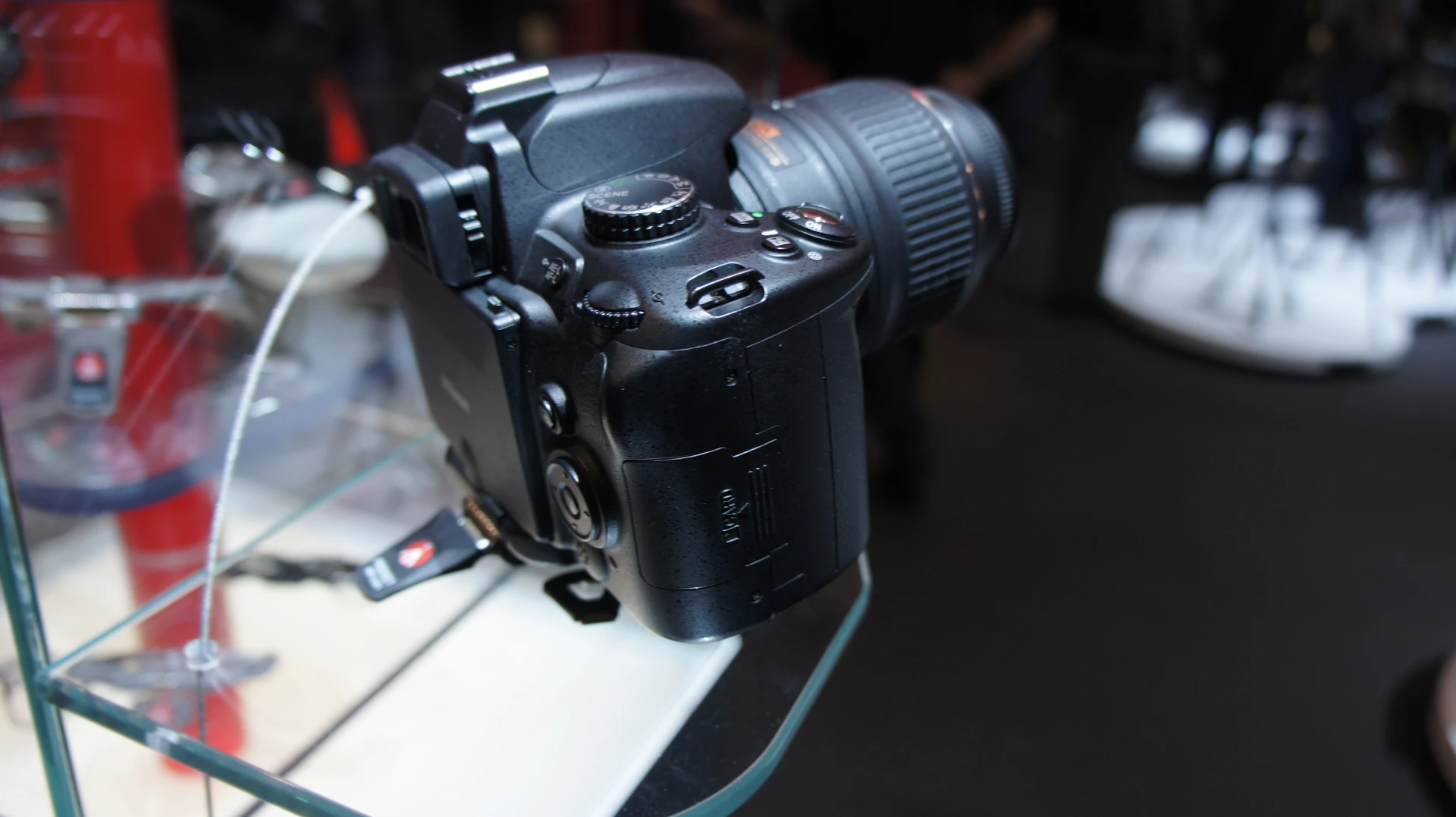 Manfrotto's MP3 digital-SLR pocket-sized tripod on display at Photokina 2010