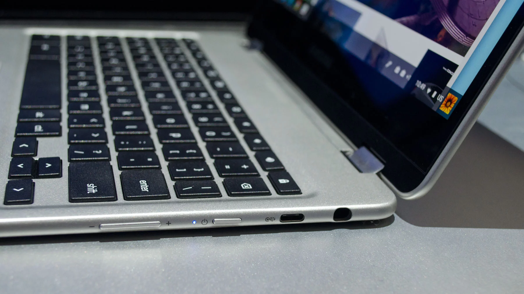 The Chromebooks have USB-C ports on both sides