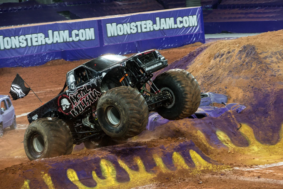 Metal Mulisha hits a jump (Photo: Noel McKeegan/Gizmag.com)