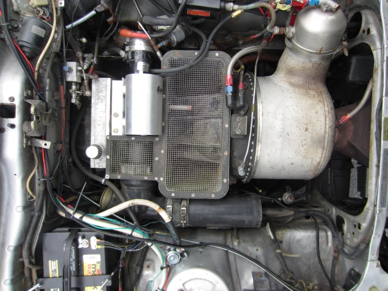 The car's ex-US Air Force Garrett GTP turboshaft engine