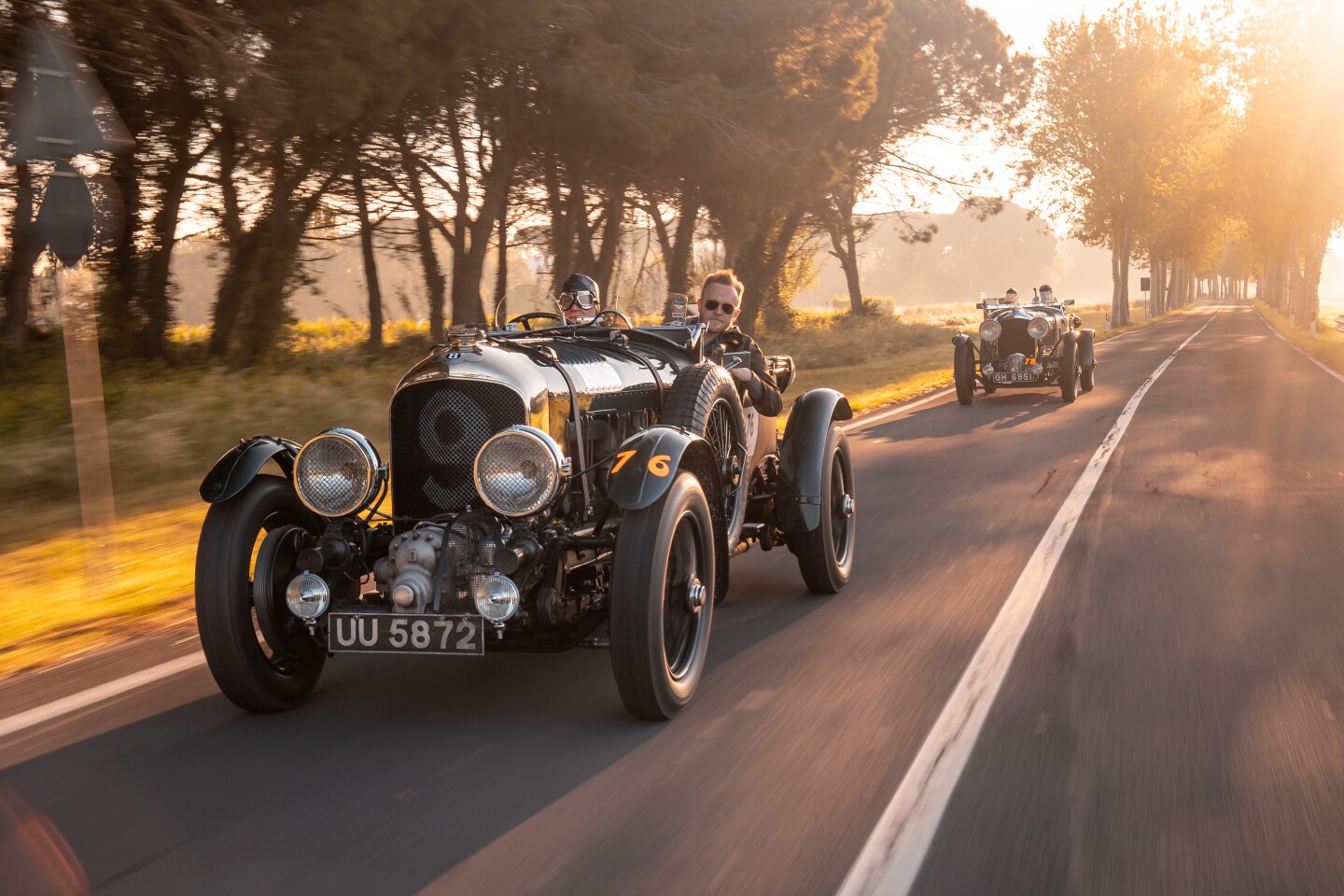 Bentley occasionaly enters the 1929 Team Blower in the Mille Miglia
