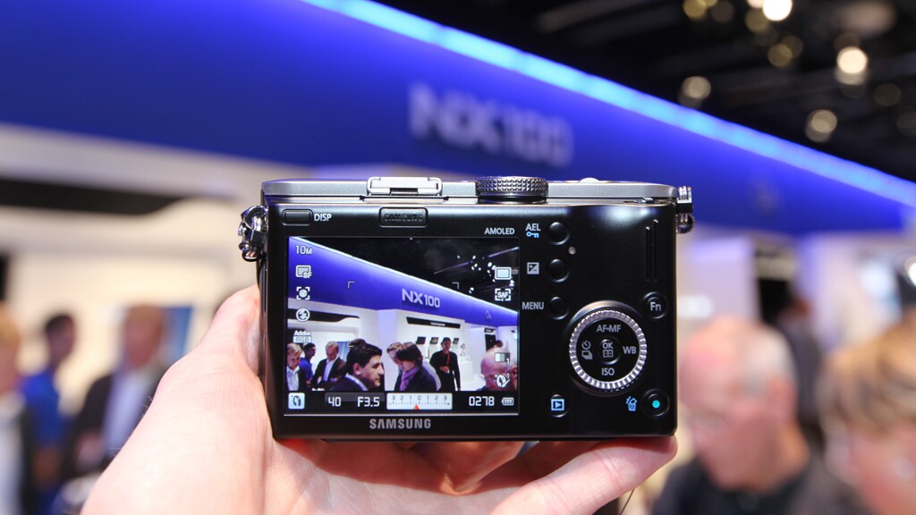 Samsung NX100 on show at Photokina 2010