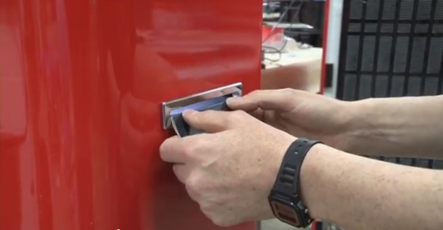 Molson's beer fridge that only Canadians can open